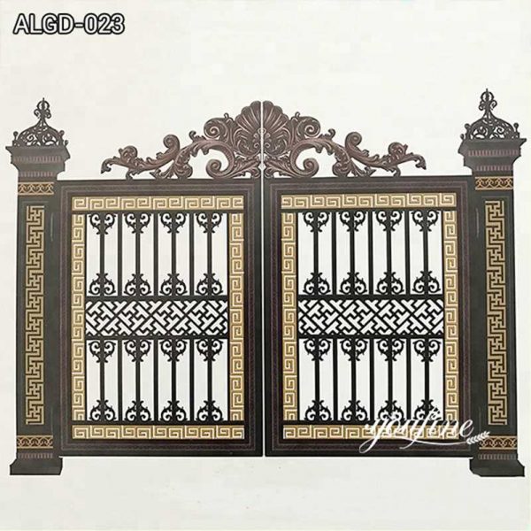 Solid Outdoor Aluminum Garden Gate 